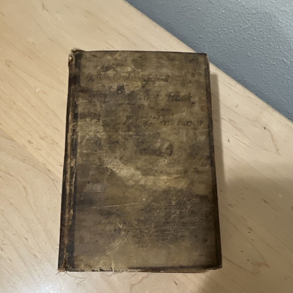 Fannie Merritt Farmer Cookbook 1899-1914 Inscribed Hardcover Original